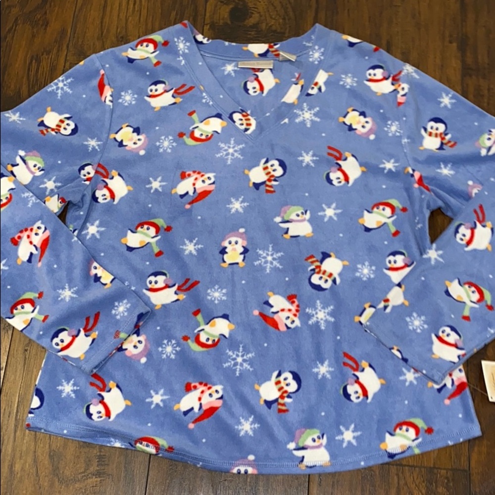 Intimate Essentials 🐧 Microfleece Lounge/Pj Set - Picture 3 of 4